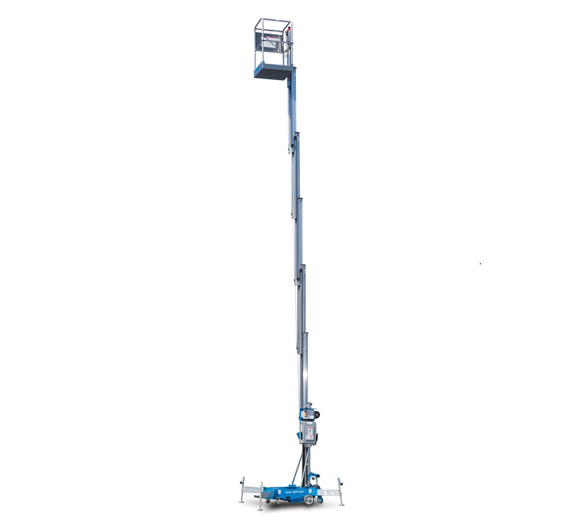 Genie self-propelled vertical mast lift for rent with a height of 11 meters