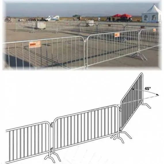 Police barrier type fence