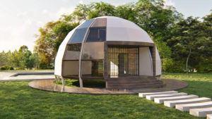 сферични геодезични куполни къщи с вишка от стройрент